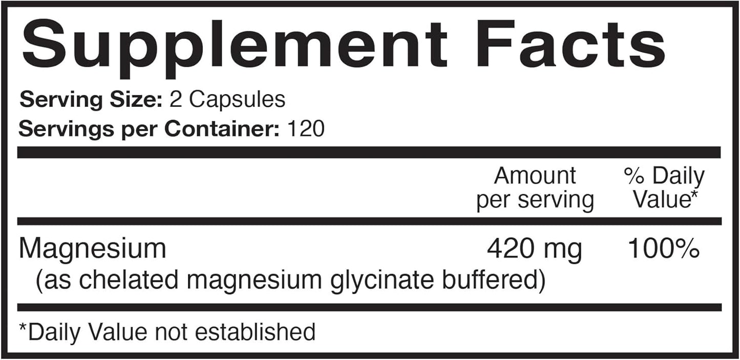 Qunol Magnesium Extra Strength 420mg, Vegetarian & Gluten Free, 240 Capsules