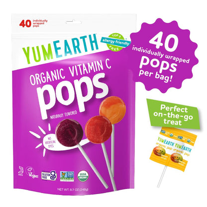 YumEarth gluten free vegan lollipops variety