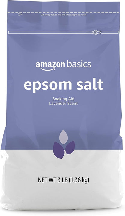 Lavender scented Epsom salt bath soak 3 pound pack