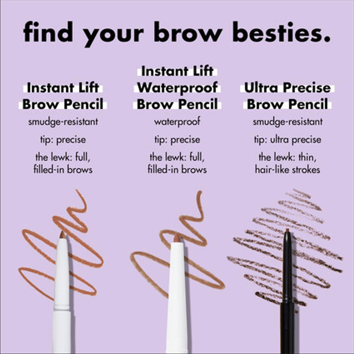 Compact brow pencil for natural polished brows