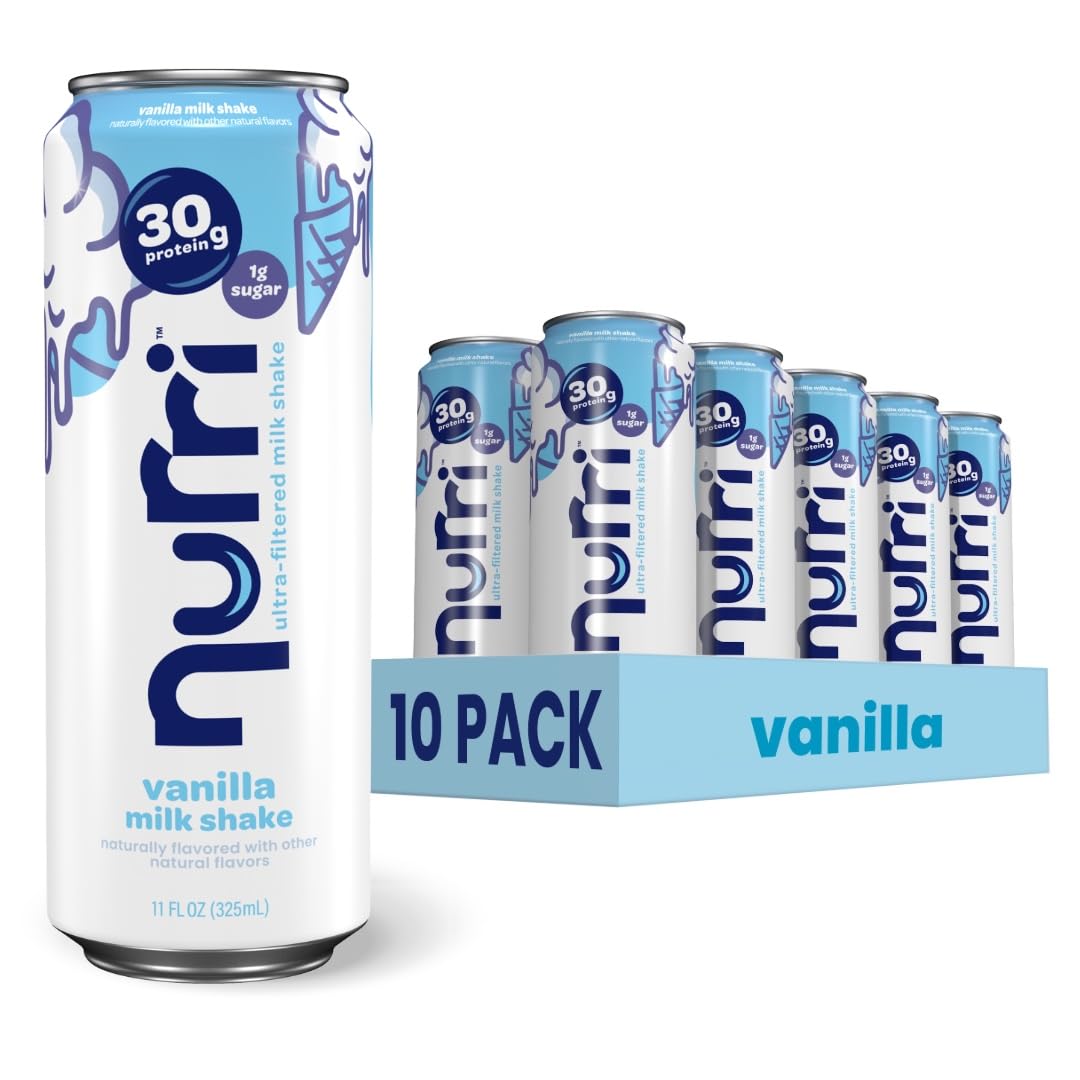 Nurri vanilla lactose free protein shake cans