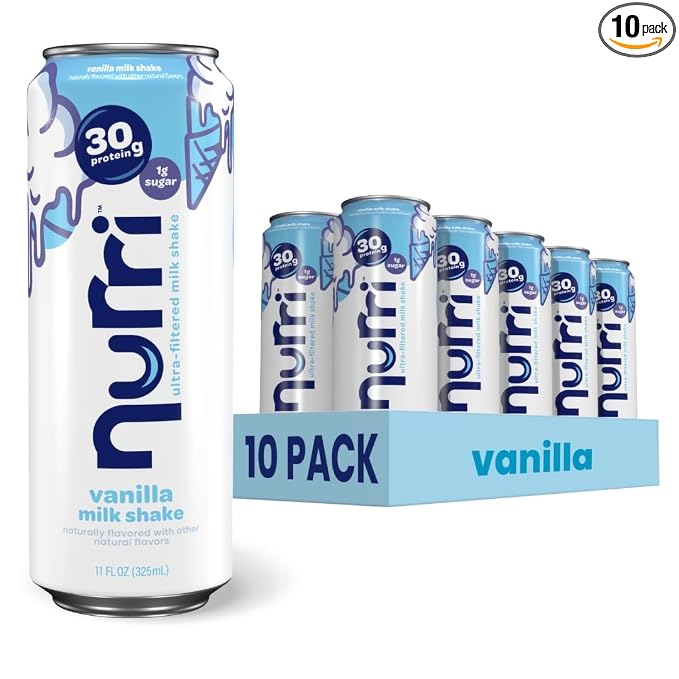 Nurri vanilla 30g protein ultra filtered milk shake 10 pack