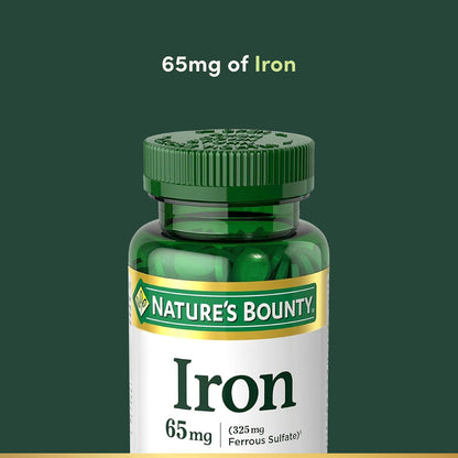 Nature’s Bounty Iron tablets product packaging
