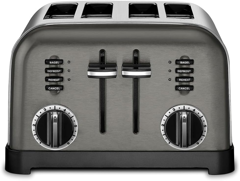 Cuisinart toaster in brushed stainless steel finish