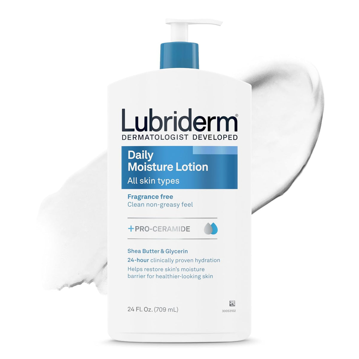 Lubriderm fragrance free daily moisturizer with Pro-Ceramide