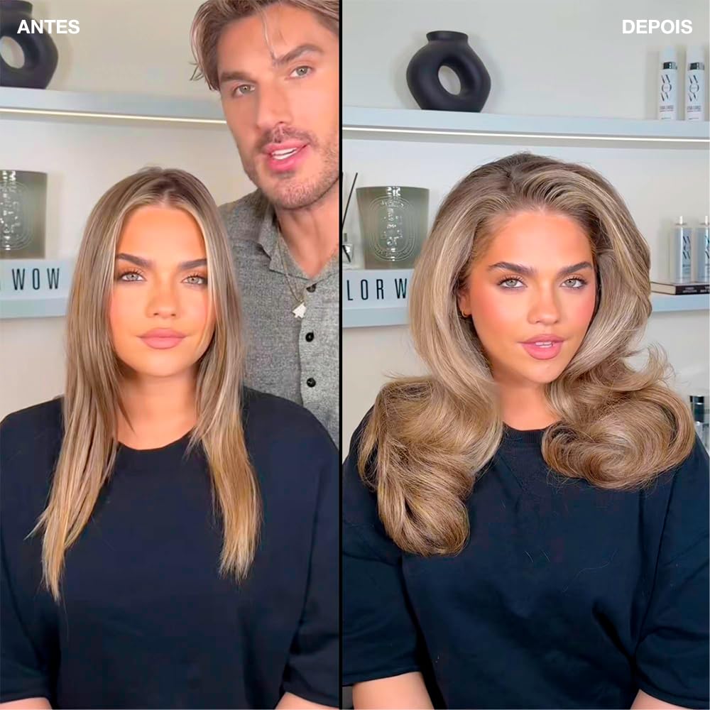 Weightless volumizing foam for fuller bouncy hair
