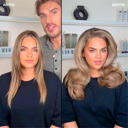 Weightless volumizing foam for fuller bouncy hair