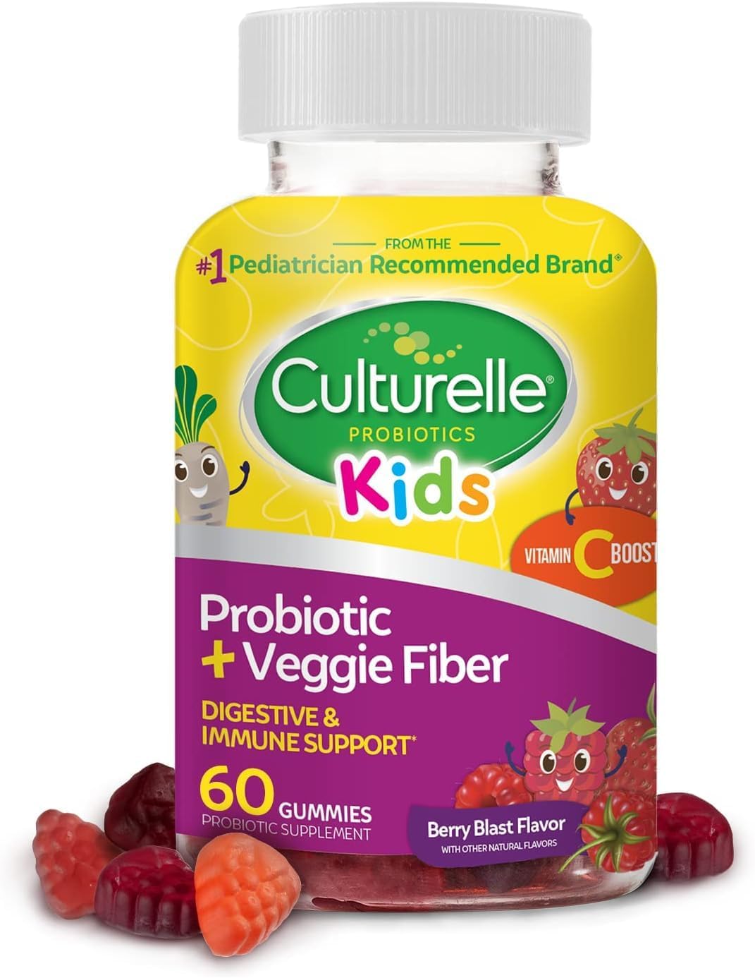 Culturelle berry probiotic gummies for kids ages 3 plus