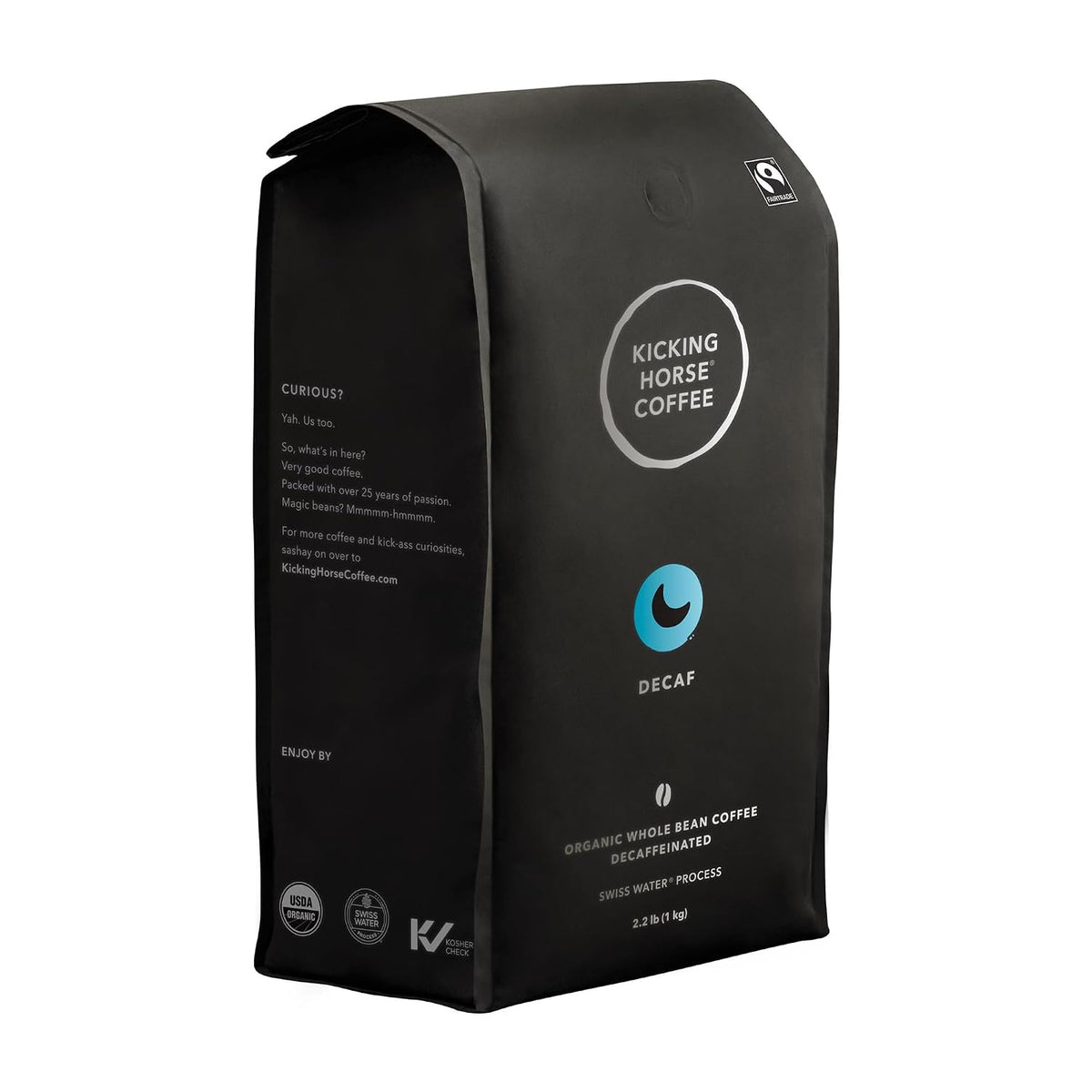 Visit the Kicking Horse Store — Kicking Horse Coffee, Decaf, Swiss Water Process, Dark Roast, Whole Bean, 10 Oz - Certified Organic, Fairtrade, Kosher Coffee - product image 38