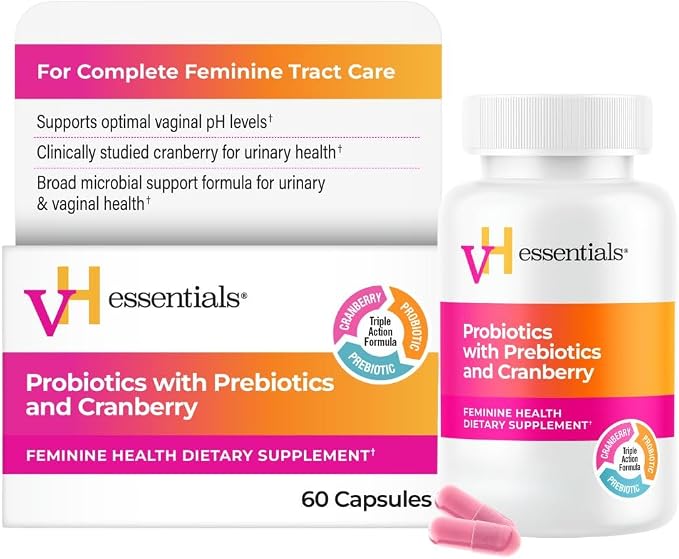 vH essentials probiotics for women 60 count bottle