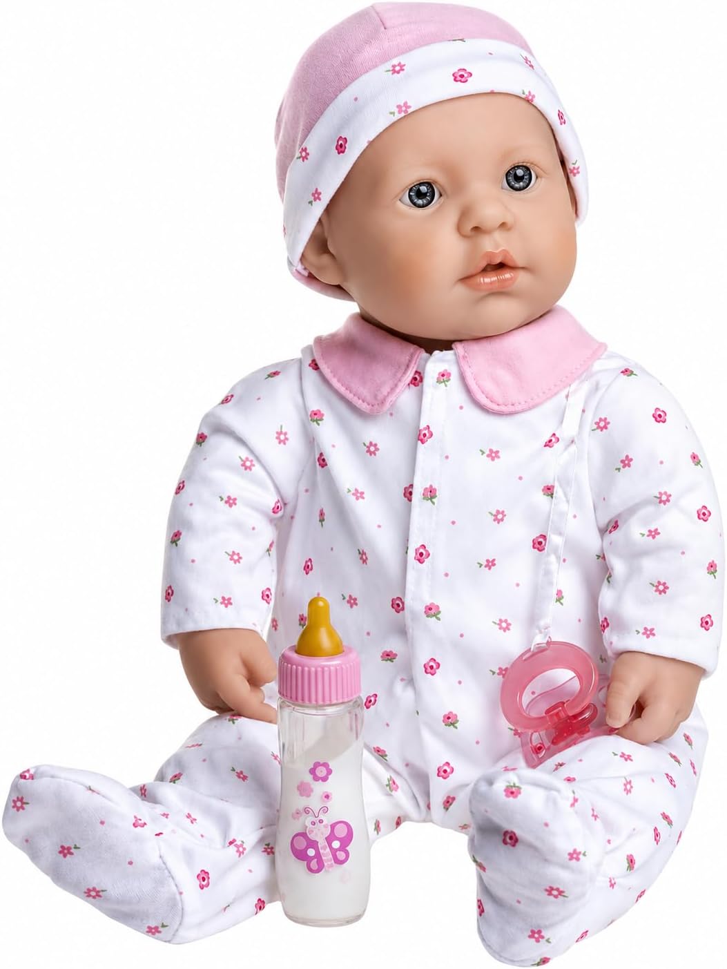 JC Toys La Baby doll with sweet facial expression