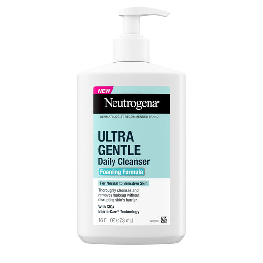 Neutrogena foaming face wash pump bottle for sensitive skin