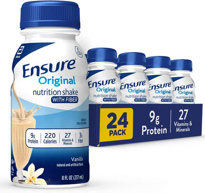 Ensure vanilla ready-to-drink nutrition shakes