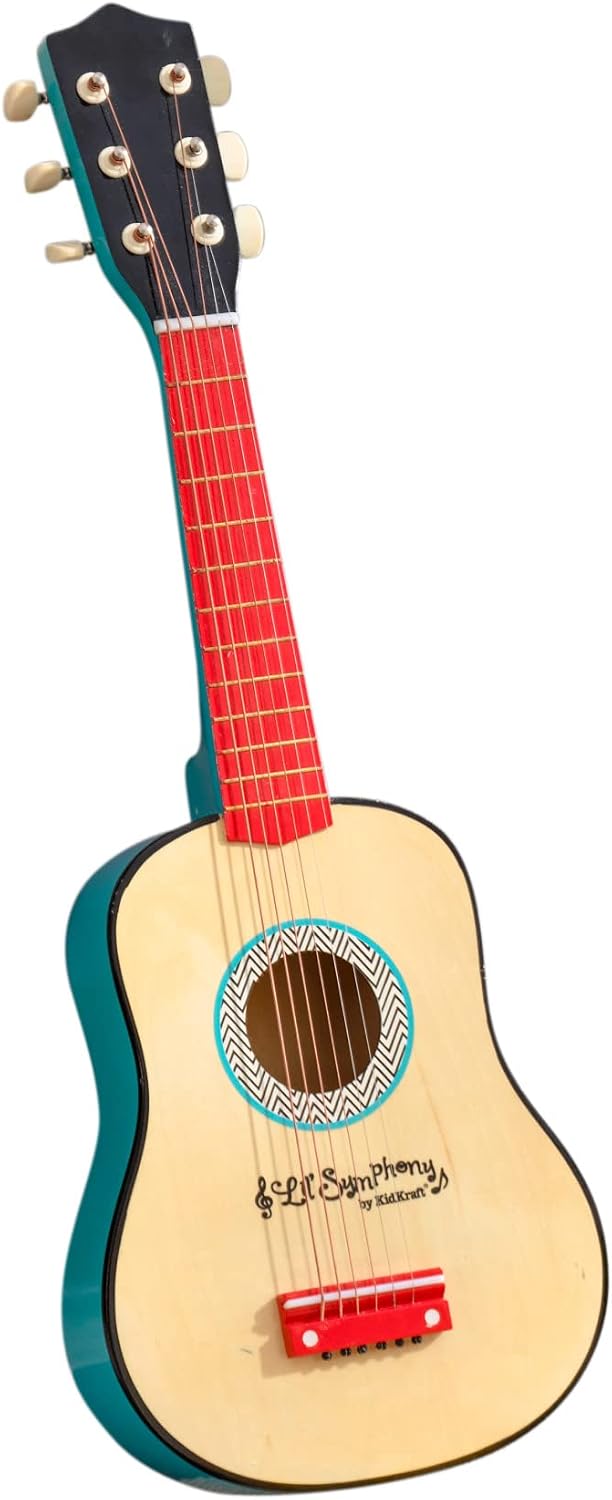 KidKraft pretend acoustic guitar for ages 3 and up