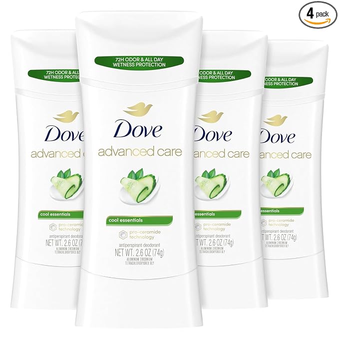 Dove Advanced Care Cool Essentials deodorant 4 pack