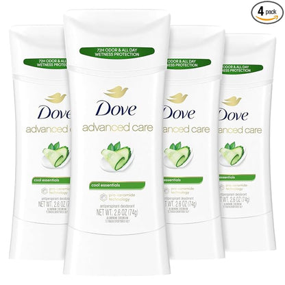 Dove Advanced Care Cool Essentials deodorant 4 pack