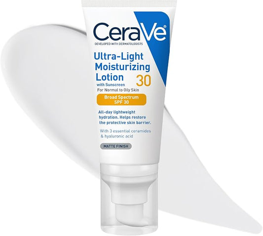 CeraVe Ultra-Light Moisturizing Lotion SPF 30 face sunscreen 1.7 oz