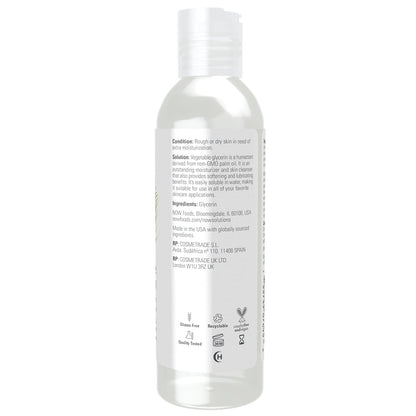 NOW Solutions vegetable glycerin for rough or dry skin