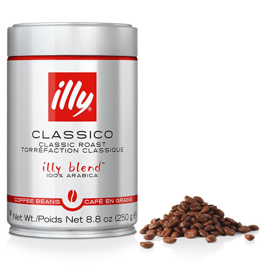 Medium roast Illy Classico 100% Arabica coffee