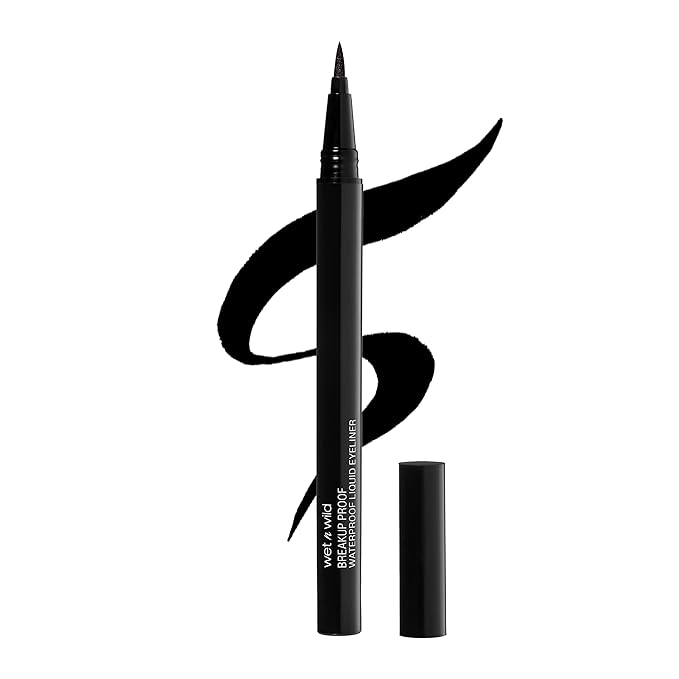 wet n wild waterproof liquid eyeliner in black