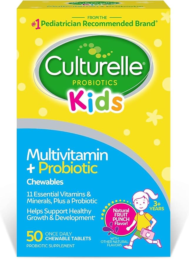 Culturelle Kids multivitamin probiotic chewables bottle