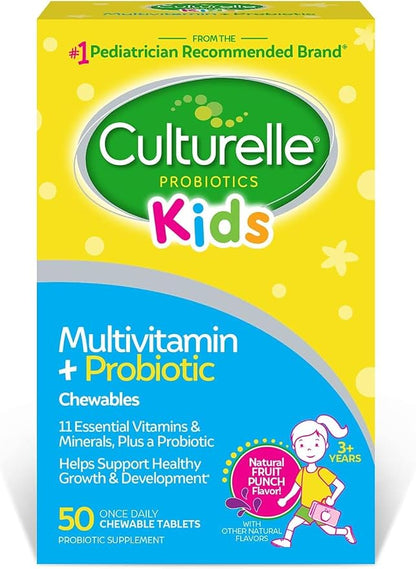 Culturelle Kids multivitamin probiotic chewables bottle