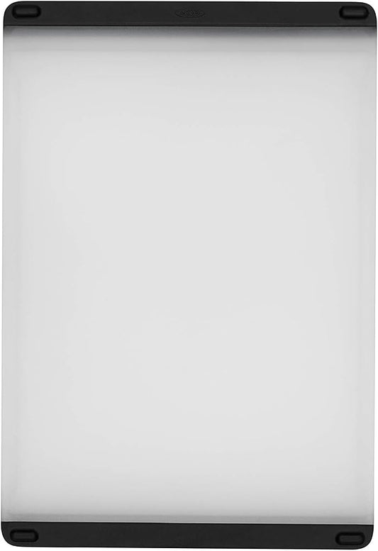 OXO plastic prep cutting board with odor-resistant surface