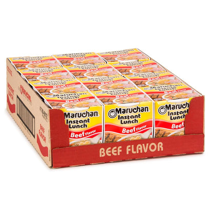 Maruchan beef flavor instant noodle soup cups