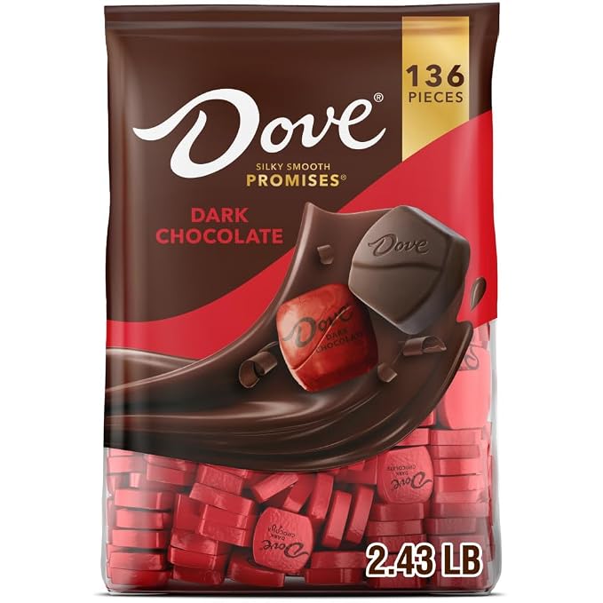 DOVE PROMISES dark chocolate candy 136 count bulk bag