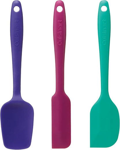Cuisinart mini silicone spatulas set of 3 in Jewel colors