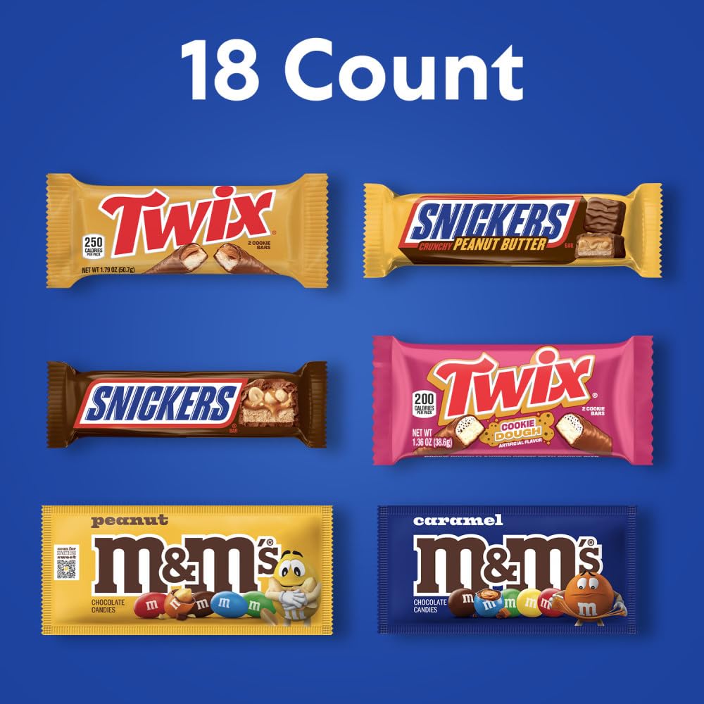 Individually wrapped chocolate candy bars bulk box