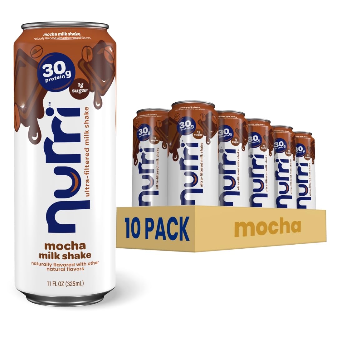Nurri mocha protein shake 10 pack cans