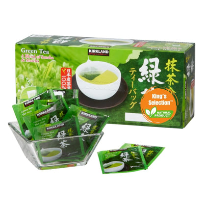 Kirkland Signature Ito En Matcha Blend Authentic Japanese Green Tea, 1.5g Each Tea Bags, 100 Counts (in King's Selection Family Bundle Bulk Packaging) - Healthy