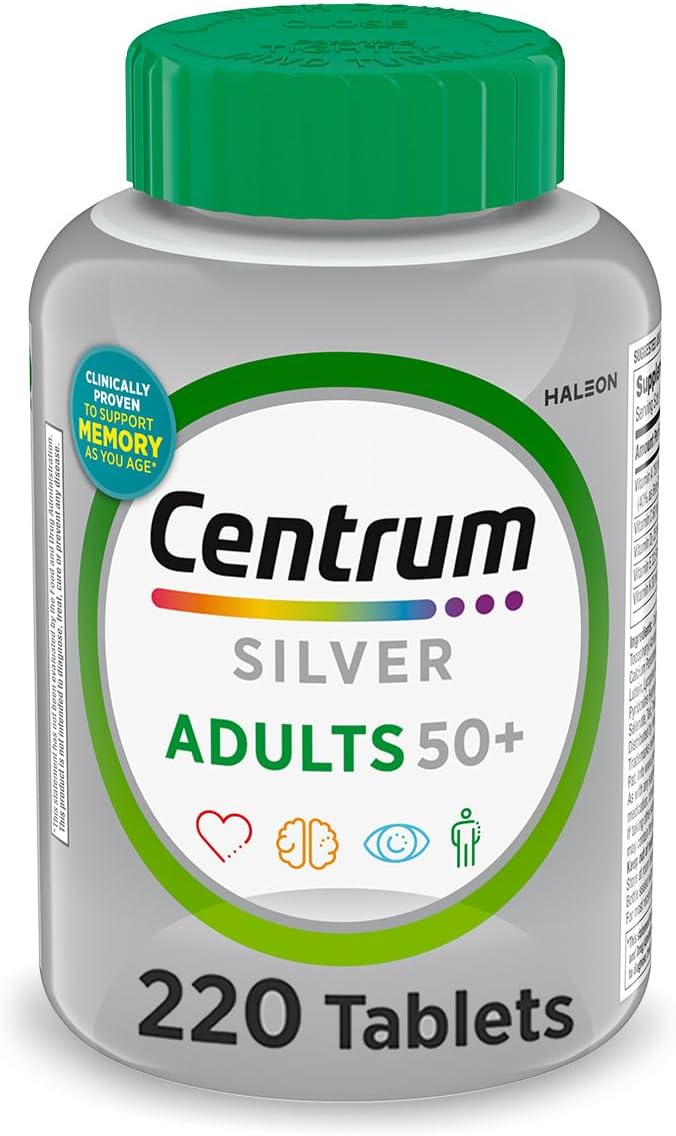 Centrum Silver 50 plus multivitamin bottle