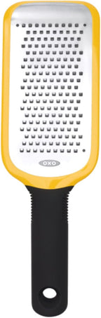 Stainless steel medium grater with soft handle