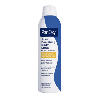 PanOxyl 2 percent salicylic acid body acne spray