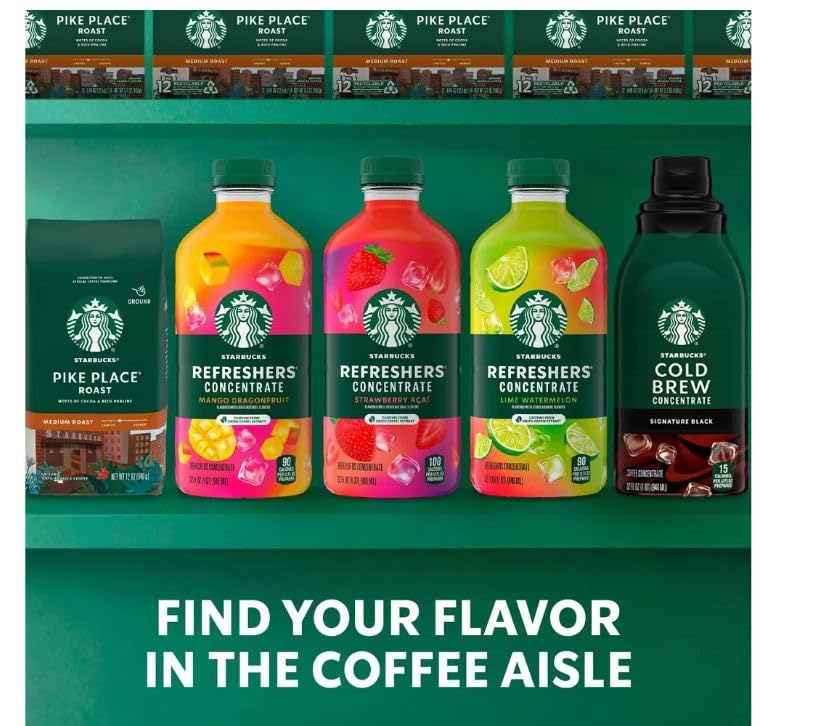 Starbucks Refreshers concentrate for cold drinks and pink drink mixes