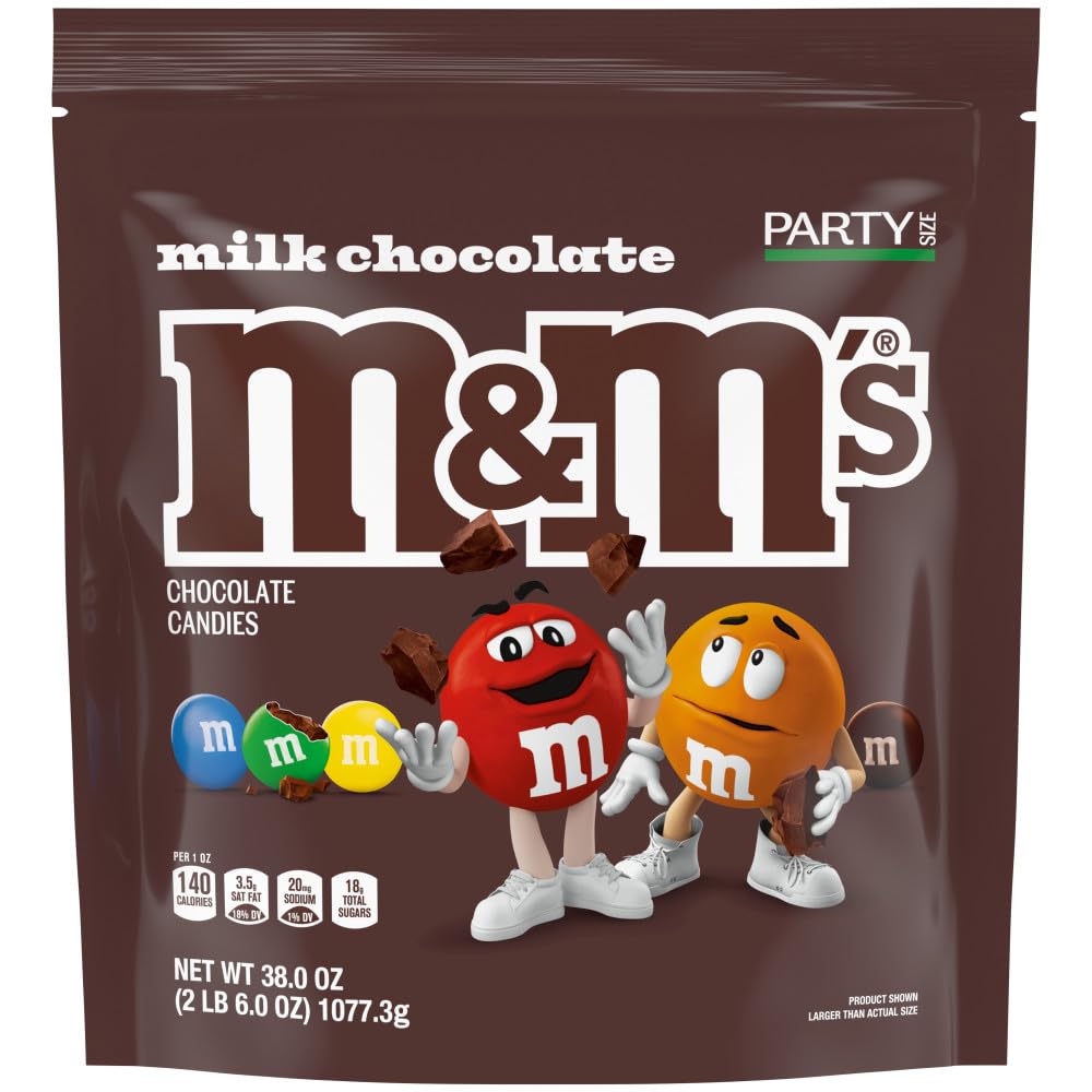 Resealable M&M's milk chocolate candy pack