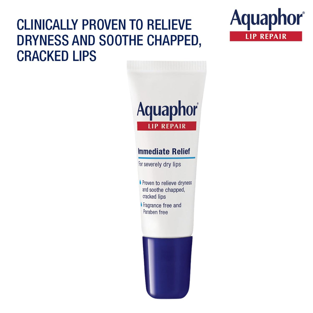 Aquaphor moisturizing lip balm 0.35 fl oz tubes