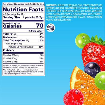 Individual 0.8 oz Welch's Fruit Snacks packs