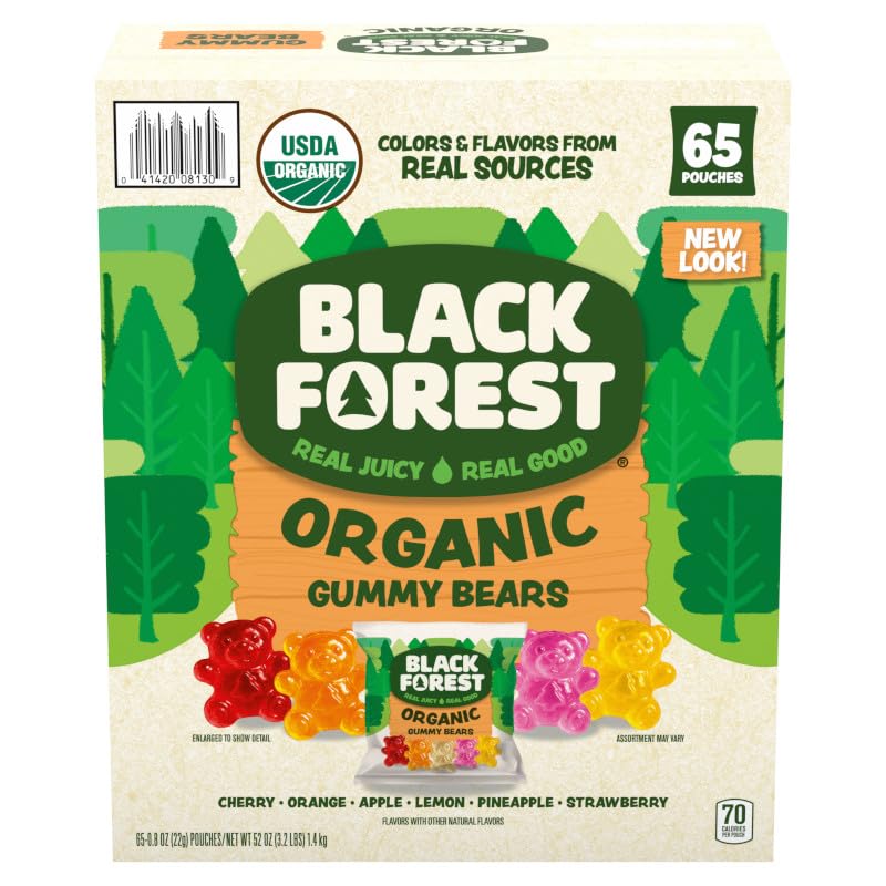 Black Forest gummy bears in six fruit flavors