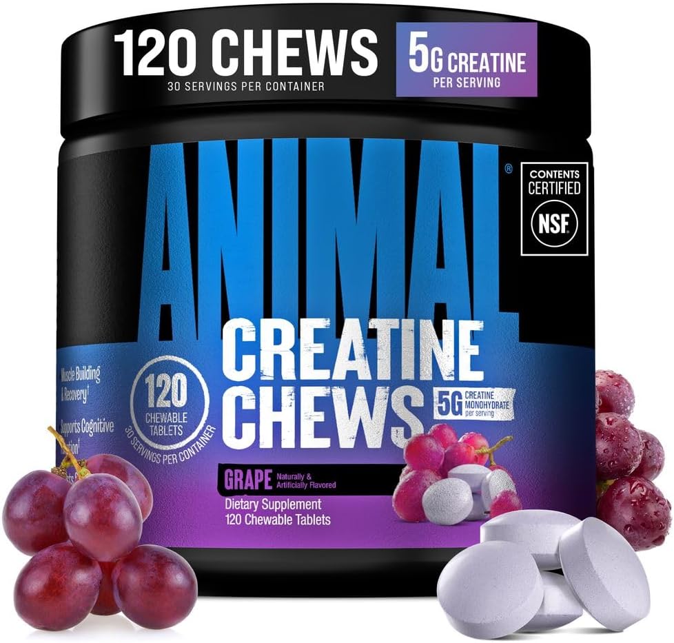 Animal creatine chews for men and women