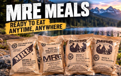 MRE outdoor meal supply in a two-pack