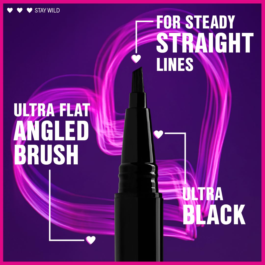 Smudge-proof waterproof black eyeliner by wet n wild
