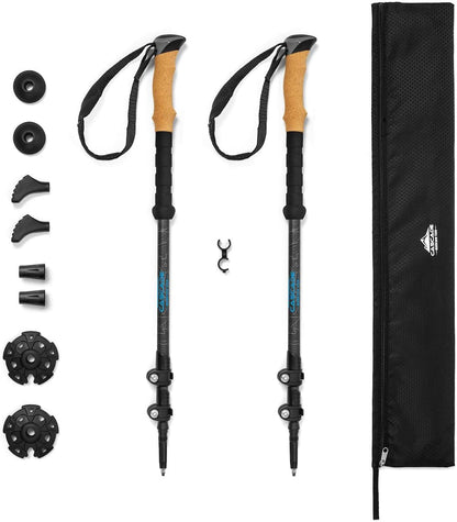 Cascade Mountain Tech adjustable walking and hiking sticks