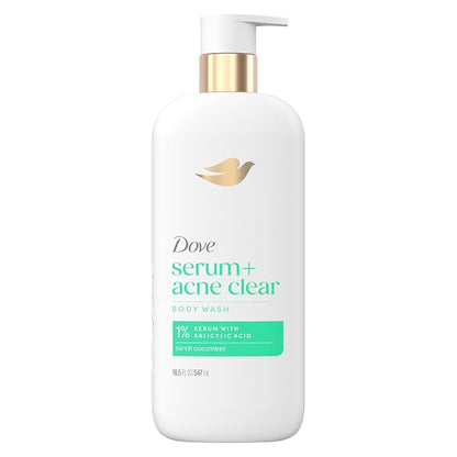 Dove Serum Acne Clear Body Wash 18.5 oz bottle