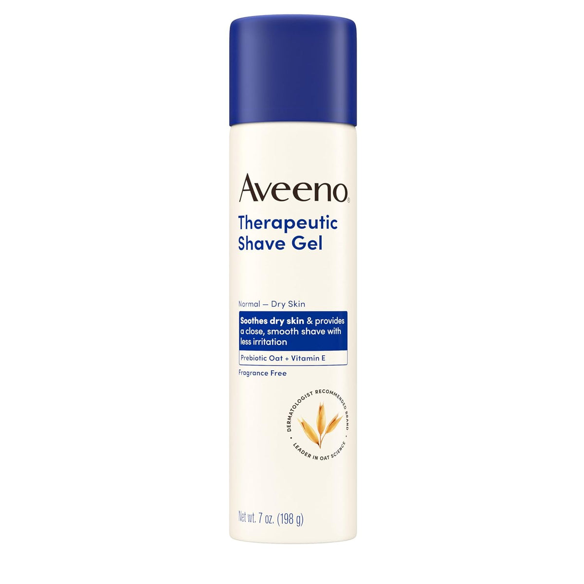 Aveeno shaving gel for sensitive skin front bottle