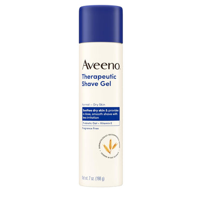 Aveeno shaving gel for sensitive skin front bottle