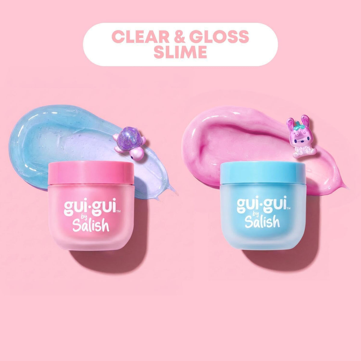 Gloss slime with frappe-inspired charms and mini figure