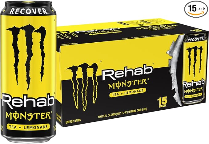 Monster Rehab Tea Lemonade Energy Drink 15.5 ounce can